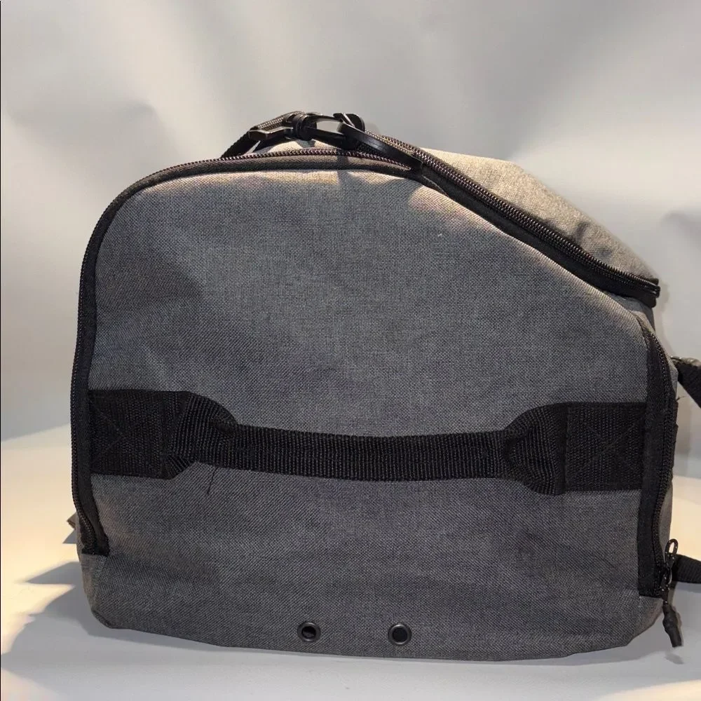 Puma Black and Gray Duffel Bag